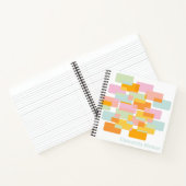 パステルモダンジオメトリックパーソナライズされた形状 ノートブック (内部)