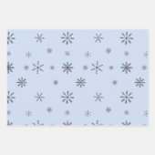 パステルモダンスノーフレーク ラッピングペーパーシート (正面2)