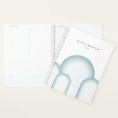 パステルモダンセージグリーンレトロヴィンテージ プランナー手帳 (ディスプレー)