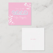 パステルモダンタイポグラフィ大学院ノートカード ノートカード (正面/裏面)