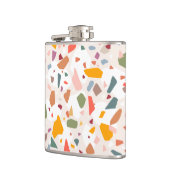 パステルモダンテラカラフルッツォ模様パスポート フラスク (左)