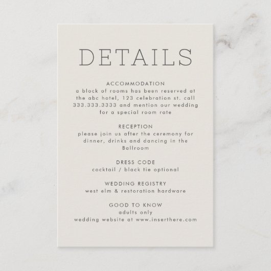 パステルモダンテラゾパタ結婚ーン エンクロージャーカード (正面)