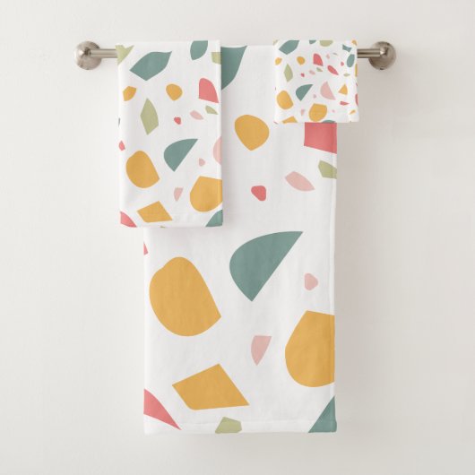 パステルモダンテラッツォパターン バスタオルセット (インサイチュ)