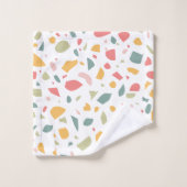 パステルモダンテラッツォパターン バスタオルセット (ウォッシュタオル)