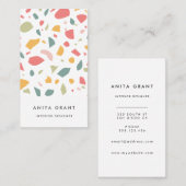 パステルモダンテラッツォパターン 名刺 (正面/裏面)