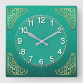 パステルモダンテル スクエア壁時計