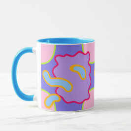 パステルモダンバブルとブロッブマグ マグカップ