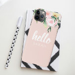 パステルモダンピンクの花こんにちは iPhone 11Pro MAXケース<br><div class="desc">パステルモダンピンクの花こんにちは</div>