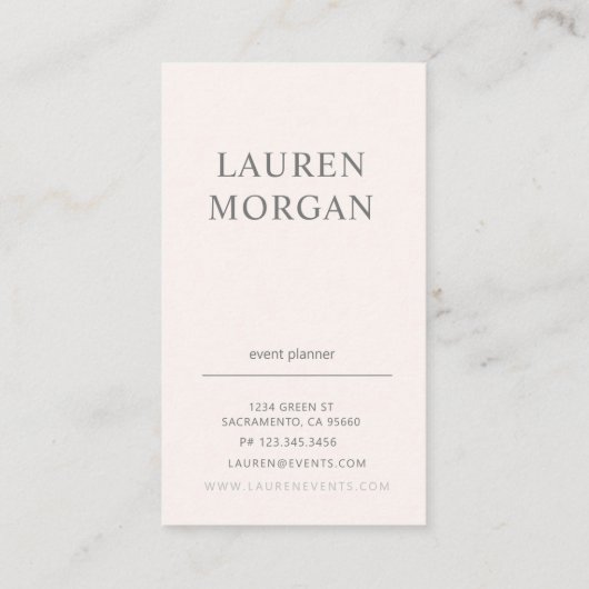 パステルモダンピンクアンドグレーモノグラム 名刺 (裏面)