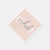 パステルモダンピンクインハレエクヘール引用文 スタンダードカクテルナプキン (角)