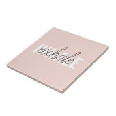 パステルモダンピンクインハレエクヘール引用文 タイル (側面)