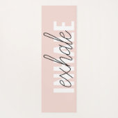 パステルモダンピンクインハレエクヘール引用文 ヨガマット (裏面)