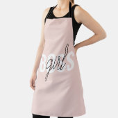 パステルモダンピンクガールボスフレーズ エプロン (インサイチュ)