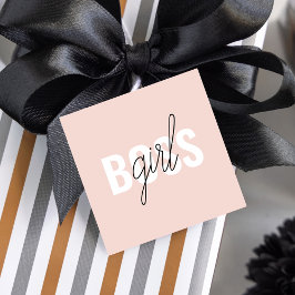 パステルモダンピンクガールボスフレーズ フェイバータグ