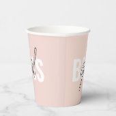 パステルモダンピンクガールボスフレーズ 紙コップ (右)