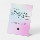 パステルモダンピンククラウドナインの好意 台座サイン (正面)