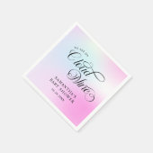 パステルモダンピンククラウドナイン赤ちゃんシャワー スタンダードカクテルナプキン (角)