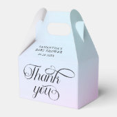 パステルモダンピンククラウドナイン赤ちゃんシャワー フェイバーボックス (裏面サイド)