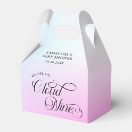 パステルモダンピンククラウドナイン赤ちゃんシャワー フェイバーボックス