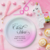 パステルモダンピンククラウドナイン赤ちゃんシャワー ペーパープレート (パーティー)