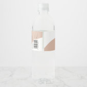 パステルモダンピンクソープラベルデザイン ペットボトルラベル (裏面)