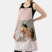 パステルモダンピンクファミリーフォトギフト エプロン (インサイチュ)