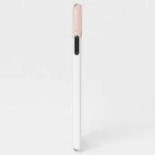 パステルモダンピンクフレーム |個人用の犬の写真 iPhoneケース (右側)