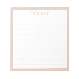 パステルモダンピンクフレームTODAY To Doリスト ノートパッド