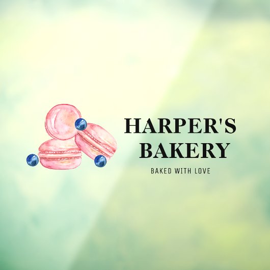 パステルモダンピンクマカロンプロフェッショナルロゴ ウィンドウサイン (シート3)