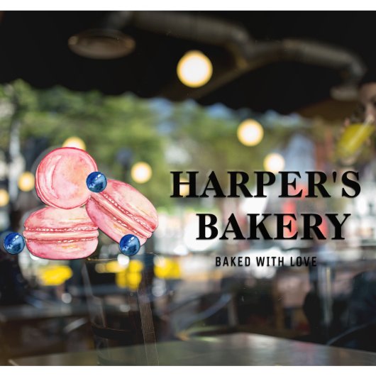 パステルモダンピンクマカロンプロフェッショナルロゴ ウィンドウサイン