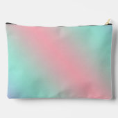 パステルモダンピンクミントパープル勾配 アクセサリーポーチ (裏面)