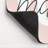 パステルモダンピンクユーマターインスピレーション引用文 マウスパッド (コーナー)