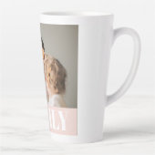 パステルモダンピンクラブ家族写真 カフェラテマグ (右)