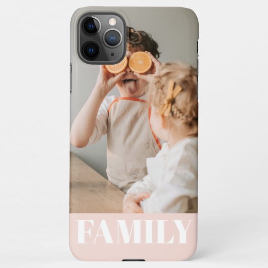 パステルモダンピンクラブ家族写真 iPhoneケース (裏面)