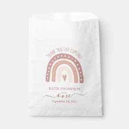パステルモダンピンクレインボーホファースト誕生日 フェイバーバッグ
