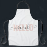 パステルモダンピンク美しいこんにちは エプロン<br><div class="desc">パステルモダンピンク美しいこんにちは</div>