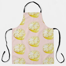 パステルモダンピンク&イエローレモンのパターン