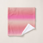 パステルモダンピンク、ピーチ、赤面グラディエグラデーションント バスタオルセット (ウォッシュタオル)