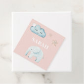 パステルモダンピンク&ブルーのチャイルド名 フェイバータグ (インサイチュ)