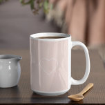 パステルモダンピンク&ミニマルハートラブリーギフト コーヒーマグカップ<br><div class="desc">パステルモダンピンク&ミニマルハートラブリーギフト</div>