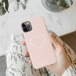 パステルモダンピンク&ミニマルハートラブリーギフト iPhone 11Pro MAXケース<br><div class="desc">パステルモダンピンク&ミニマルハートラブリーギフト</div>