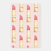 パステルモダンピンク&レッドリップスティックのパタガーリーーン ポストイット (正面)