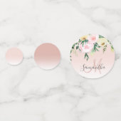 パステルモダンピンク&花の名前 コンフェッティ (裏面)