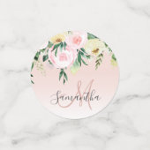 パステルモダンピンク&花の名前 コンフェッティ (スモール正面)