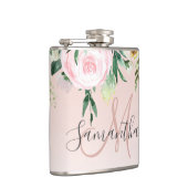 パステルモダンピンク&花の名前 フラスク (右)