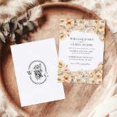 パステルモダンピーニーウォーターカラーフローラ結婚ズ 招待状