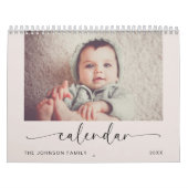 パステルモダンファミリー写真カレンダー カレンダー (カバー)