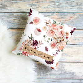 パステルモダンフラワー&クラフトギフトパーソナライズされたギフト アウトドアクッション