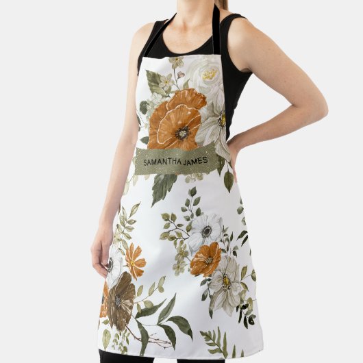 パステルモダンフラワー&クラフトギフトパーソナライズされたギフト エプロン (インサイチュ)