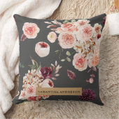 パステルモダンフラワー&クラフトギフトパーソナライズされたギフト クッション (ブランケット)
